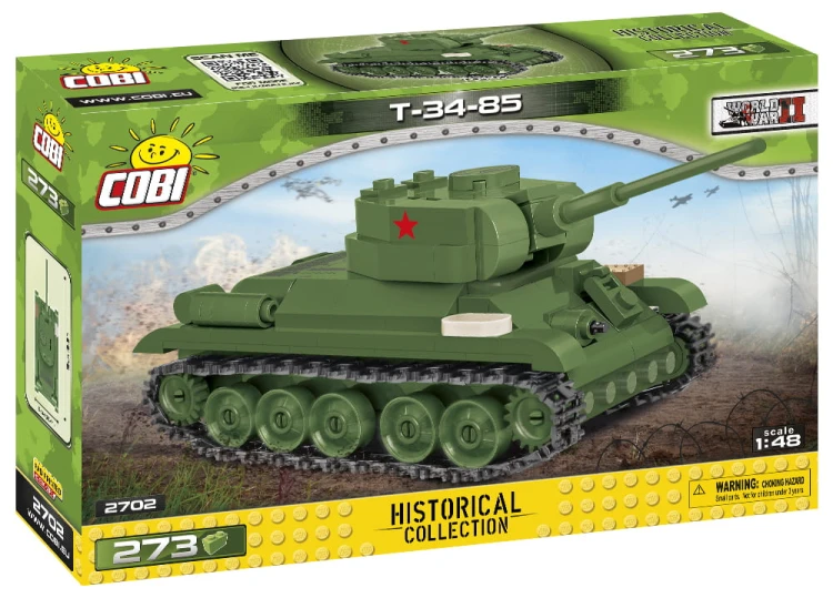 KLOCKI COBI 2702 Czołg Radziecki T-34-85 HC WW2 273 EL