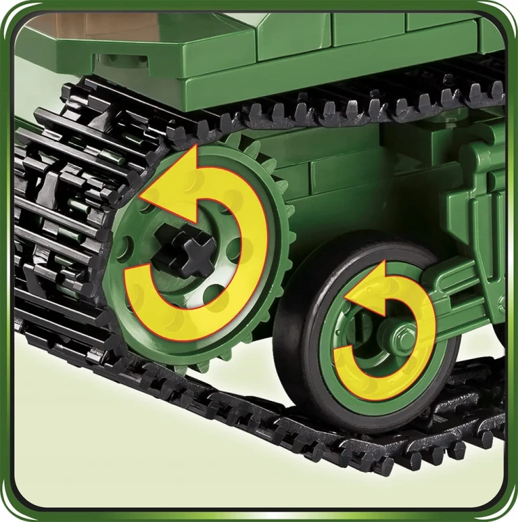 KLOCKI COBI 2550 Czołg Sherman M4A3E2 Jumbo HC WW2 720 EL