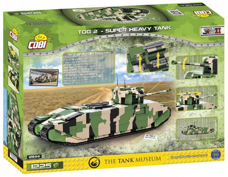 KLOCKI COBI 2544 Czołg Brytyjski TOG II HC WW2 1225 EL