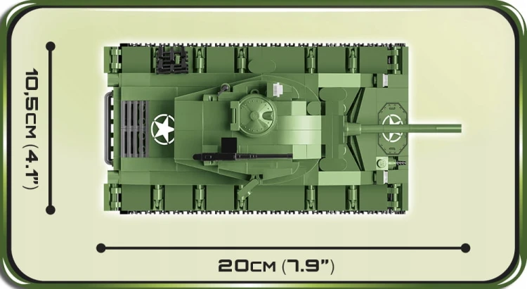 KLOCKI COBI 2543 Czołg M24 Chaffee HC WWII 590 EL