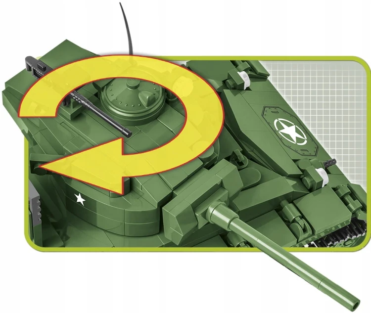 KLOCKI COBI 2543 Czołg M24 Chaffee HC WWII 590 EL
