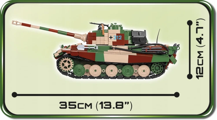 KLOCKI COBI 2540 Pzkpfw Vi Ausf B Konigstiger HC WW2 1000 EL