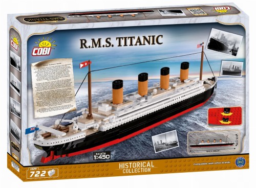 KLOCKI COBI 1929 Okręt RMS Titanic 1:450 HC 722 EL.
