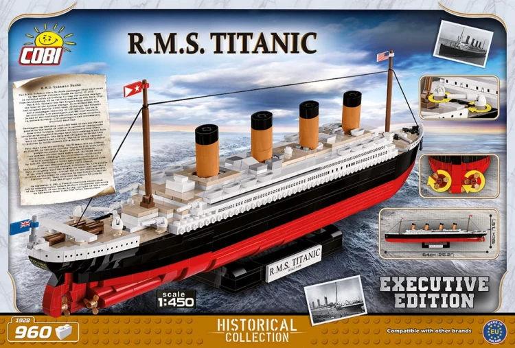 KLOCKI COBI 1928 Okręt RMS Titanic 1:450 960 EL. "EE"