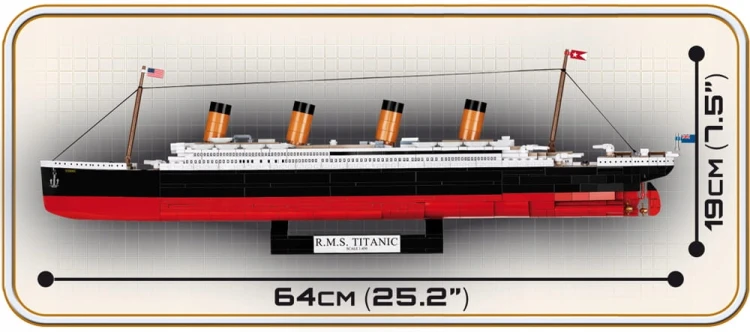 KLOCKI COBI 1928 Okręt RMS Titanic 1:450 960 EL. "EE"