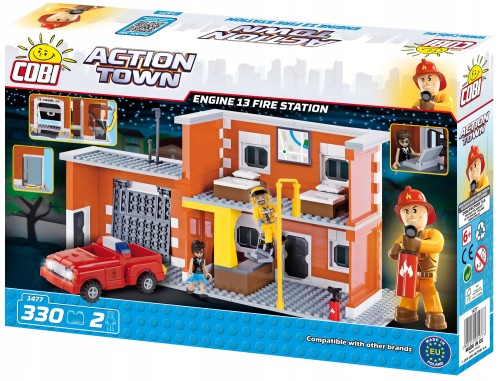 KLOCKI COBI 1477 Remiza Strażacka Action Town 330 EL.