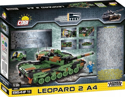 KLOCKI COBI 2618 Czołg Niemiecki Leopard 2A4 AF 864 EL.