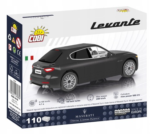 KLOCKI COBI 24565 Samochód Maserati Levante Trofeo 110 El.