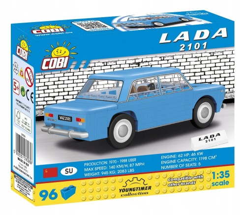 KLOCKI COBI 24526 Samochód Lada 2101 Youngtimer 96 El.