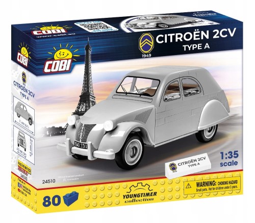 KLOCKI COBI 24510 Samochód Citroen 2CV A 1949 Youngtimer 80 EL.
