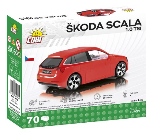 KLOCKI COBI 24582 Samochód Skoda Scala 1.0 TSI 70 El.