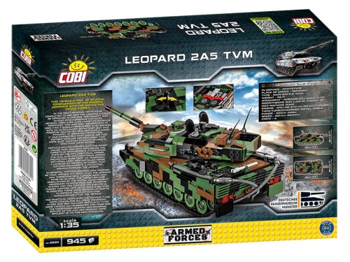 KLOCKI COBI 2620 Czołg Leopard 2A5 TVM AF 945 EL