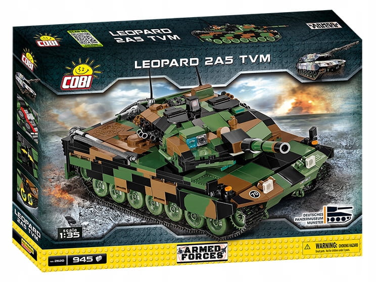 KLOCKI COBI 2620 Czołg Leopard 2A5 TVM AF 945 EL