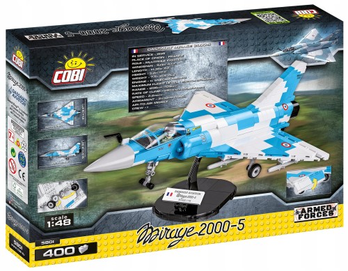 KLOCKI COBI 5801 Samolot Dassault Mirage 2000-5 AF 400 EL.