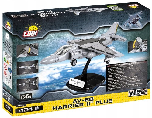 KLOCKI COBI 5809 Samolot AV-8B Harrier Plus AF 424 EL.