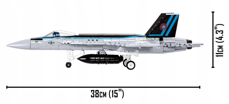 KLOCKI COBI 5805 Samolot F/A-18E Super Hornet TG  570 EL