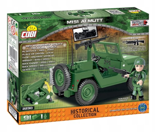 KLOCKI COBI 2230 Samochód M151 A1 Mutt HC VW 91 El.
