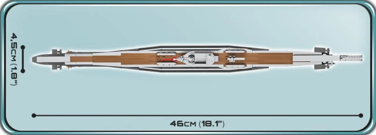 KLOCKI COBI 4828 OKRĘT PODWODNY U-Boot U-47 ŁÓDŹ  VIIB 422EL. HC WWII WOJSKOWA ARMIA KOMP. Z LEGO