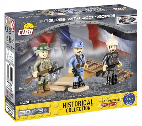KLOCKI COBI 2051 Figurki Żołnierzy z I Wojny Światowej HC GW 30 El.