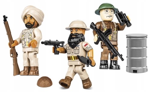 KLOCKI COBI 2036 Figurki Żołnierzy Armia Brytyjska HC WW2 30 El.