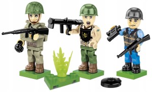 KLOCKI COBI 2048 Figurki Żołnierze Ameryka D-Day 1944 HC WW2 30 El.