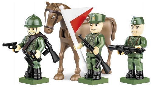 KLOCKI COBI 2049 Figurki Żołnierze Polska Armia HC WW2 30 El.
