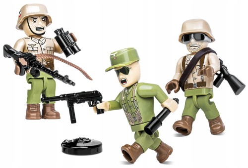 KLOCKI COBI 2050 Figurki Żołnierzy Afrika Korps HC WW2 30 El.