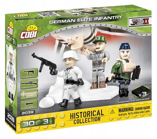 KLOCKI COBI 2039 Figurki Żołnierzy Armia Niemiecka HC WW2 30 El.