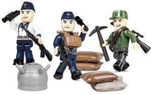 Klocki Cobi 2046 Figurki Żołnierzy Niemcy Narvik 1940 HC WW2 30 El.
