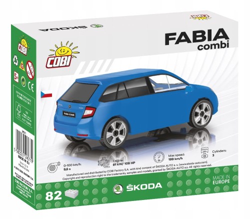 KLOCKI COBI 24571 Samochód Skoda Fabia Combi 82 El.