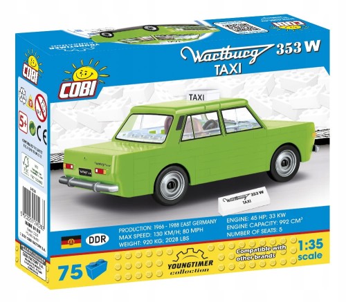 KLOCKI COBI 24528 Samochód Wartburg 353W Taxi Youngtimer 75 El.