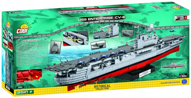 COBI-4815 Uss Enterprise CV-6 LOTNISKOWIEC 2510szt HC