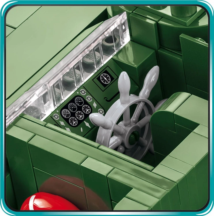 KLOCKI COBI 4825 ŁÓDŹ STATEK PATROL Torpedo PT-109 PATROLOWA 3726 EL. WOJSKOWA ARMIA WOJSKO KOMP. Z LEGO