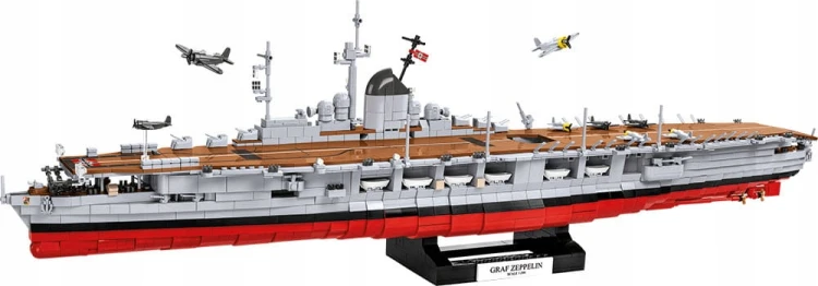 KLOCKI COBI 4826  Aircraft Carrier Graf Zeppelin  LOTNISKOWIEC STATEK 3136 EL. KOMP. Z LEGO