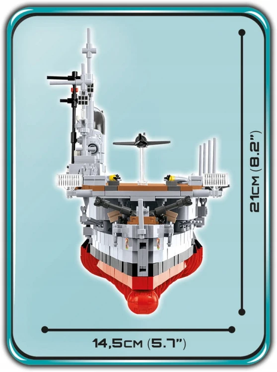 KLOCKI COBI 4826  Aircraft Carrier Graf Zeppelin  LOTNISKOWIEC STATEK 3136 EL. KOMP. Z LEGO