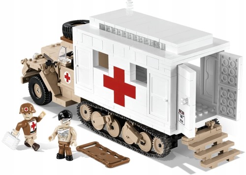 KLOCKI COBI 2518 Ambulans Ford V3000S Maultier HC WWII 535 EL.
