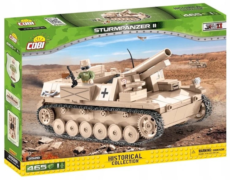 KLOCKI COBI 2528 Działo Samobieżne Sturmpanzer II HC WW2 465 EL