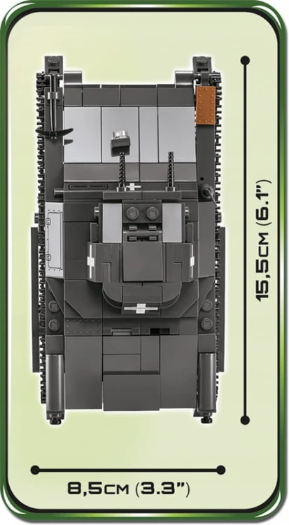 KLOCKI 2534 Czołg Niemiecki Panzer I Ausf. A HC WW2 330 EL