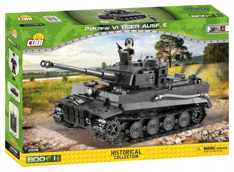 KLOCKI COBI 2538 Czołg Tygrys PzKpfw VI Tiger Ausf.E HC WW2 800 EL