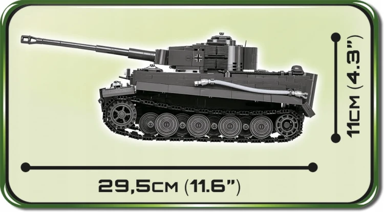 KLOCKI COBI 2538 Czołg Tygrys PzKpfw VI Tiger Ausf.E HC WW2 800 EL