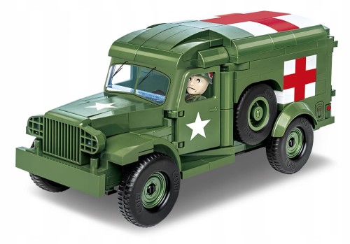 KLOCKI COBI 2257 1942 Samochód Ambulance WC-54 HC WW2 293 El.