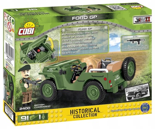 KLOCKI COBI 2400 Samochód Ford GP HC WW2 91 El.