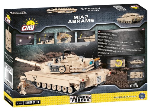 KLOCKI COBI 2619 Czołg Amerykański M1A2 Abrams AF 810 EL.