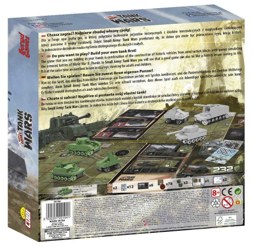 COBI 22104 Gra Planszowa Tank Wars z Czołgami z Klocków 2W1 232 El.