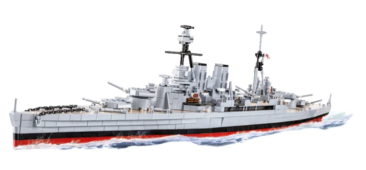 KLOCKI COBI 4830 STATEK KRĄŻOWNIK ŁÓDŹ HMS HOOD   BRYTYJSKI 2613 EL. KOMP. Z LEGO