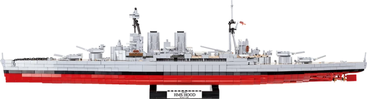 KLOCKI COBI 4830 STATEK KRĄŻOWNIK ŁÓDŹ HMS HOOD   BRYTYJSKI 2613 EL. KOMP. Z LEGO