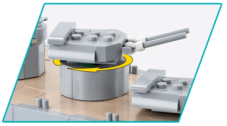 KLOCKI COBI 4830 STATEK KRĄŻOWNIK ŁÓDŹ HMS HOOD   BRYTYJSKI 2613 EL. KOMP. Z LEGO