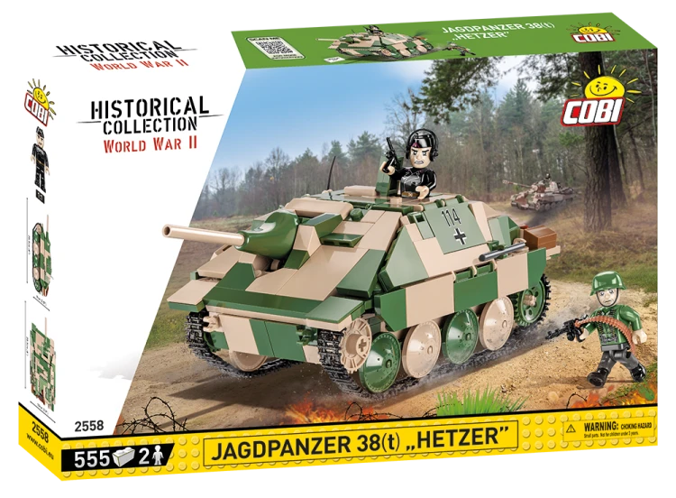KLOCKI COBI 2558 Czołg Jagdpanzer 38(t) Hetzer HC WW2 555 EL