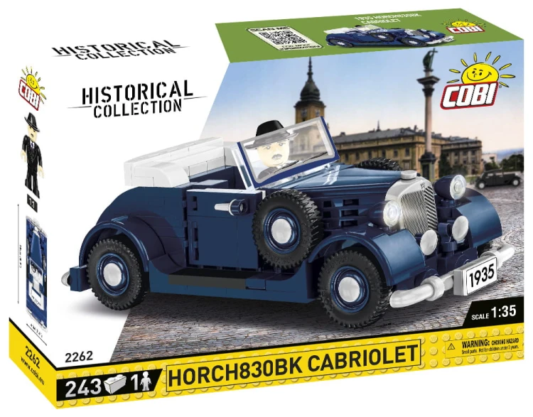 KLOCKI COBI 2262 Samochód Horch830BK Cabriolet HC WW2 243 EL