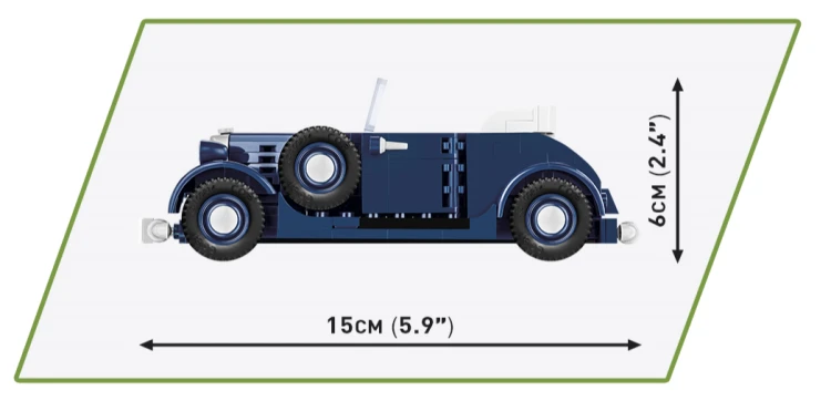 KLOCKI COBI 2262 Samochód Horch830BK Cabriolet HC WW2 243 EL